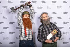 Wer hed de beschti Grend 2019: Impressionen vom Shooting vom Schmutzigen Donnerstag im Hotel Schweizerhof. (Bild: Dominik Wunderli, Luzern, 28. Februar 2019)