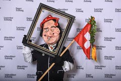 Wer hed de beschti Grend 2019: Impressionen vom Shooting vom Schmutzigen Donnerstag im Hotel Schweizerhof. (Bild: Dominik Wunderli, Luzern, 28. Februar 2019)