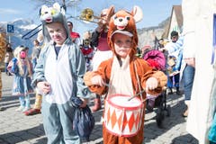 Kinderumzug Flüelen. (Bild: Christof Hirtler, 28. Februar 2019)