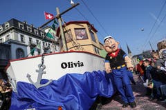 Lozärner Chaote mit dem Motto Popeye.
