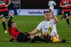 Der SC Kriens lieferte dem Titelverteidiger einen harten Cup-Fight. (Bild: Andy Müller/freshfocus (Zürich, 28. Februar 2019))