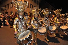 Eintrommeln in Altdorf. (Bild: Urs Hanhart, 27. Februar 2019)