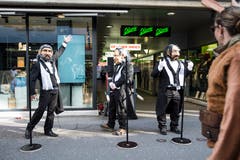 Die drei Tenöre an der Fasnacht in Luzern. (Bild: Manuela Jans-Koch)