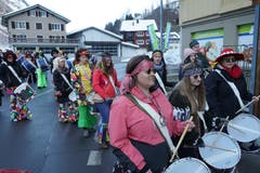 Katzenmusik in Unterschächen. (Bild: Franz Imholz, 28. Februar 2019)
