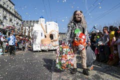 Krampus Lozärn mit dem Motto Weniger Plastik ist Meer.