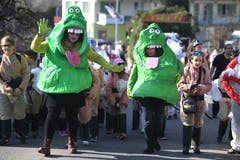 Umzug in Altbüron: Die Ghosbusters. (Bild: Nadia Schärli)