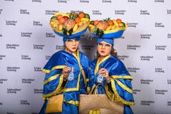 Wer hed de beschti Grend 2019: Impressionen vom Shooting vom Schmutzigen Donnerstag im Hotel Schweizerhof. (Bild: Dominik Wunderli, Luzern, 28. Februar 2019)Nr. 137 Kg Evelyn Arnold Miss Chiquita