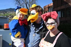 ... und Enten aus Kerns äh Entenhausen liefen am Umzug mit.