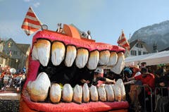 Die Seegusler Alpnach mit der Schneefrässi. (Bild: Markus von Rotz, 28. Februar 2019)