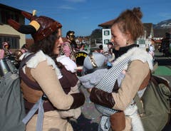 Müttertreff an der Kinderfasnacht Sachseln. (Bild: Marion Wannemacher, 28. Februar 2019)