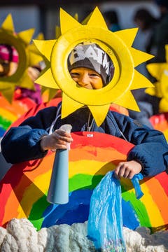 Ohne Wasserspritzer gibts keinen Regenbogen. (Bild: Christian H. Hildebrand, (Unterägeri, 28.Februar 2019))