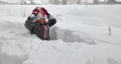 Viel Neuschnee in Engelberg. (Bild: Sandra von Holzen, 3. Februar 2019)
