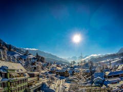 Nesslau im tiefsten Winter mit Blick auf die Churfirsten. (Bild: Renato Maciariello)