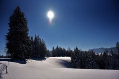 Das Napfbergland bei Luthern. (Bild: Ledi Herzog, 5. Februar 2019)