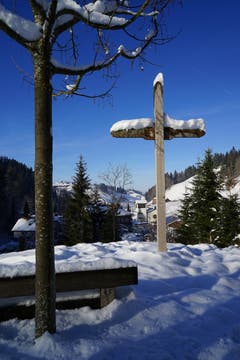 Tiefer Winter über Luthern Bad. (Bild: Isidor Rösch, 6. Februar 2019)