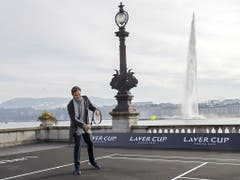 Das Genfer Wahrzeichen «Jet d'eau» im Hintergrund bietet dabei eine herrliche Kulisse (Bild: Keystone/EPA KEYSTONE/SALVATORE DI NOLFI)