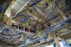 Kilometerweise Kabel wurden verlegt. (Bild: Nadia Schärli, Emmenbrücke 8. Februar 2019)