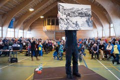 Die Stoos Bahnen versteigern ihre alte Bahn und viele andere Gegenstände. (Bild: Boris Bürgisser, Stoos, 9. Februar 2019)