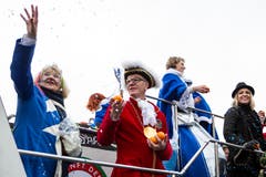 Besuch aus der Letzibuzäli-Zunft aus Zug. (Bild: Patrick Hürlimann, Steinhausen, 1. März 2019)