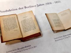 Zählt zu Gottfried Kellers bekanntesten Werken: «Der grüne Heinrich». (KEYSTONE/Walter Bieri) (Bild: KEYSTONE/WALTER BIERI)