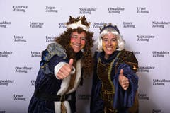 Wer hed de beschti Grend 2019: Impressionen vom Shooting vom Schmutzigen Donnerstag im Hotel Schweizerhof. (Bild: Dominik Wunderli, Luzern, 28. Februar 2019)