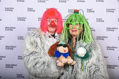 Wer hed de beschti Grend 2019: Impressionen vom Shooting vom Schmutzigen Donnerstag im Hotel Schweizerhof. (Bild: Dominik Wunderli, Luzern, 28. Februar 2019)