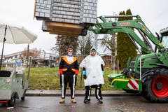 Für den Umzug wurden richtig grosse Fahrzeuge aufgefahren. (Bild: Patrick Hürlimann, Steinhausen, 1. Maerz 2019)