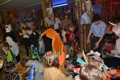 Die Fasnacht Müselbach – hier die Kinderfasnacht am Donnerstagnachmittag – stand unter dem Motto «Tierisch guet». (Bild: Beat Lanzendorfer, 28. Februar 2019)
