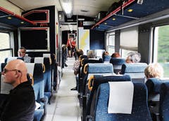 Das Innere der Waggons aus den 1980er-Jahren wurde modernisiert.