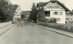 Start des Rennens Rothenburg - Engelberg 1947. Immer wieder waren grosse Namen dabei. (Bild: PD)