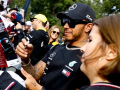 Die Autogramme von Lewis Hamilton bleiben die begehrtesten (Bild: KEYSTONE/EPA/DIEGO AZUBEL)