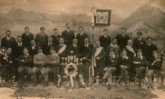 Heute besteht der Veloclub aus rund 40 Mitgliedern. Hier sind die Clubmitglieder in den 1920er Jahren. (Bild: PD)