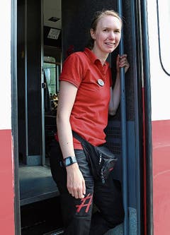 Zugbegleiterin Sofia Wrangel.
