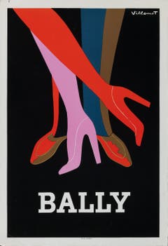 Museum für Gestaltung: Ausstellung "Bally – Swiss Shoes Since 1851". Bernard Villemot, Bally, 1979, ©Bally Schuhfabriken AG