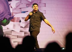 Der Comedian in Aktion bei «Ausrasten! für Anfänger» in Wolfsburg am 17. Januar 2019. (Bild: Darius Simka/Imago)