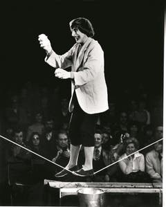 1973: Dimitri auf dem Seil. (Bild: PD/Archiv Circus Knie)
