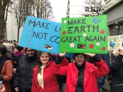 Demonstration gegen den Klimawandel in der Stadt Luzern. (Bild: Luzerner Zeitung, Luzern, 15. März 2019)