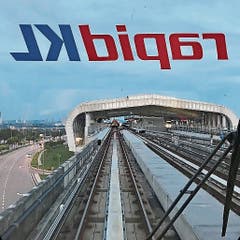 Eine führerlose Bahn in der malaysischen Hauptstadt Kuala Lumpur.