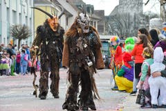 Die grausigen Gesellen aus der Partnerstadt Radolfszell sehen schon etwas gefürchig aus. (Bilder: Donato Caspari)