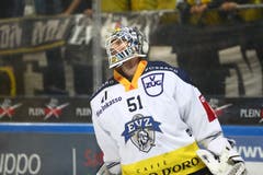 War gestern nicht immer stilsicher und musste viel weniger Schüsse parieren als sein Contrepart Elvis Merzlikins. (Bild: Marusca Rezzonico/freshfocus, Lugano, 16. März 2019)