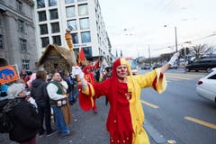 Impressionen von der Strassenfasnacht in der Stadt Luzern. (Bild: Jakob Ineichen, 2. März 2019)