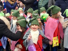 Auch wenn der - aus Watte gebastelte - Bart etwas zu tief hängt: Der Stimmung tut das keinen Abbruch.