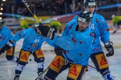 Der Zuger David McIntyre vor dem Eishockey Meisterschaftsspiel gegen den HC Ambri-Piotta. (Bild: KEYSTONE/Urs Flüeler, 2. März 2019)