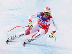 Beat Feuz in Kvitfjell auf dem Weg zu einem weiteren Podestplatz (Bild: KEYSTONE/AP NTB Scanpix/ERIK JOHANSEN)