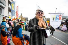 am Fasnachtsumzug in Schachen. (Bild: Manuela Jans-Koch, 2. März 2019)