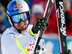 Dominik Paris mit dem schelmischen Lächeln des Siegers (Bild: KEYSTONE/AP NTB Scanpix/TERJE BENDIKSBY)