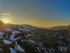 Sonnenuntergang bei Nesslau. (Bild: Renato Maciariello)