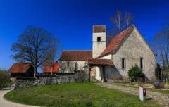 Die mittelalterliche Kirche St. Martin auf Kirchbühl bei schönstem Frühlingswetter. (Bild: André Egli, 24. März 2019)