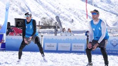 Snow-Volleyball-Schweizer-Meisterschaften in Andermatt. (Bild: Philipp Zurfluh, 24. März 2019)