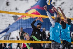 Snow-Volleyball-Schweizer-Meisterschaften in Andermatt. (Bild: Stephan Schori/Sportmoments)